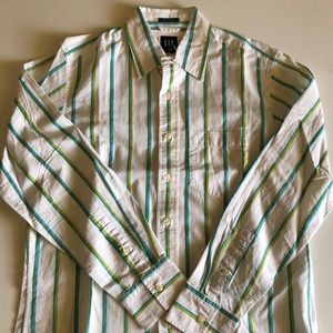 Gap men’s classic fit striped button down shirts